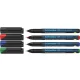 Alkoholos marker készlet, OHP, 0,4 mm, SCHNEIDER "Maxx 220 S", 4 különböző szín