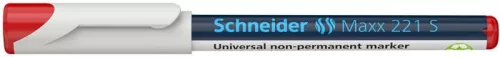 Alkoholmentes marker, OHP, 0,4 mm, SCHNEIDER "Maxx 221 S", piros