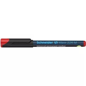   Alkoholos marker, OHP, 1 mm, SCHNEIDER "Maxx 224 M", piros