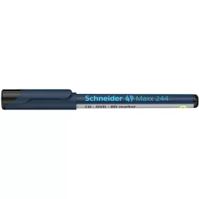   Alkoholos marker, CD/DVD, 0,7 mm, SCHNEIDER "Maxx 244", fekete