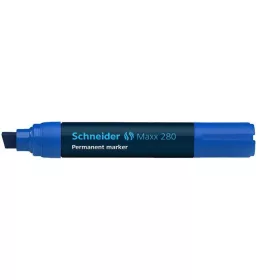   Alkoholos marker, 4-12 mm, vágott, SCHNEIDER "Maxx 280", kék