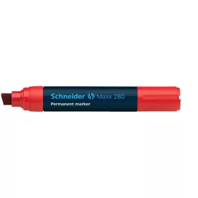   Alkoholos marker, 4-12 mm, vágott, SCHNEIDER "Maxx 280", piros