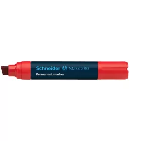   Alkoholos marker, 4-12 mm, vágott, SCHNEIDER "Maxx 280", piros