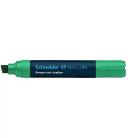   Alkoholos marker, 4-12 mm, vágott, SCHNEIDER "Maxx 280", zöld