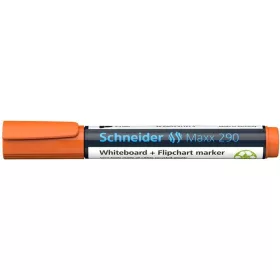   Tábla- és flipchart marker, 2-3 mm, kúpos, SCHNEIDER "Maxx 290", narancssárga