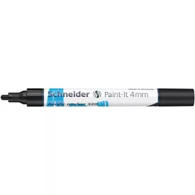   Dekormarker, akril, 4 mm, SCHNEIDER "Paint-It 320", fekete