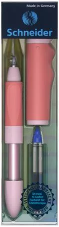 Rollertoll, írástanuló, patronos, M-es, SCHNEIDER "Base Senso", rózsaszín-piros