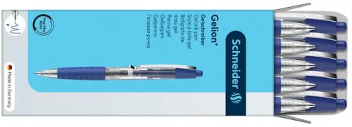 Zseléstoll, 0,4 mm, nyomógombos, SCHNEIDER "Gelion +", kék