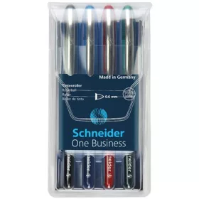   Rollertoll készlet, 0,6 mm, "SCHNEIDER "One Business", 4 szín