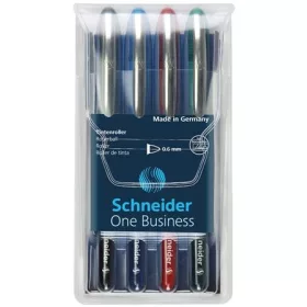   Rollertoll készlet, 0,6 mm, "SCHNEIDER "One Business", 4 szín