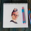 Golyóstoll, 0,7 mm, kupakos, SCHNEIDER "Slider Edge XB Pastel", barack