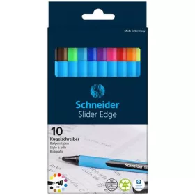   Golyóstoll készlet, 0,7 mm, kupakos, SCHNEIDER "Slider Edge XB", vegyes színek