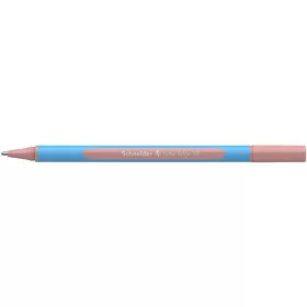   Golyóstoll, 0,7 mm, kupakos, SCHNEIDER "Slider Edge XB Pastel", halvány piros