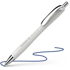   Golyóstoll, 0,7 mm, nyomógombos, SCHNEIDER "Slider Rave XB", ezüst szürke
