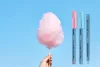 Golyóstoll, 0,5 mm, kupakos, SCHNEIDER "Tops 505 M Bubble Gum" kék, limitált kiadás
