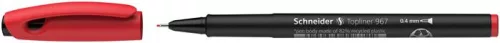 Tűfilc, 0,4 mm, SCHNEIDER "Topliner 967", piros