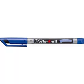   Alkoholos marker, 1 mm, kúpos, STABILO "Write-4-all", kék