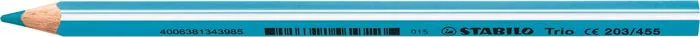 Színes ceruza, háromszögletű, vastag, STABILO "Trio thick", égkék