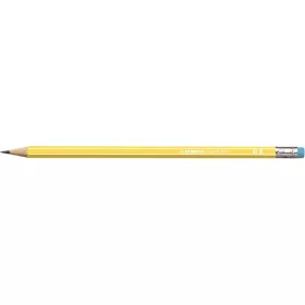   Grafitceruza radírral, HB, hatszögletű, STABILO "Pencil 160", sárga