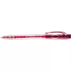   Golyóstoll, 0,38 mm, nyomógombos, STABILO "Liner 308", rózsaszín
