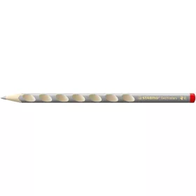   Színes ceruza, háromszögletű, jobbkezes, vastag, STABILO "EASYcolors", ezüst