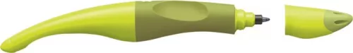 Rollertoll, 0,5 mm, balkezes, zöld tolltest, STABILO "EASYoriginal Start", kék