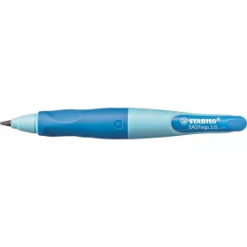   Nyomósirón, 3,15 mm, jobbkezes, ajándék hegyezővel, STABILO "EasyErgo Start", kék