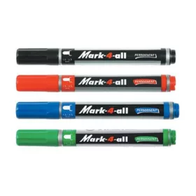   Alkoholos marker, 1,5-2,5 mm, kúpos, STABILO "Mark-4-all", piros