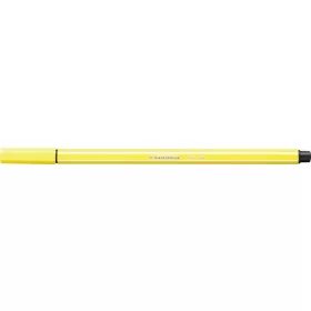 Filctoll, 1 mm, STABILO "Pen 68", citromsárga