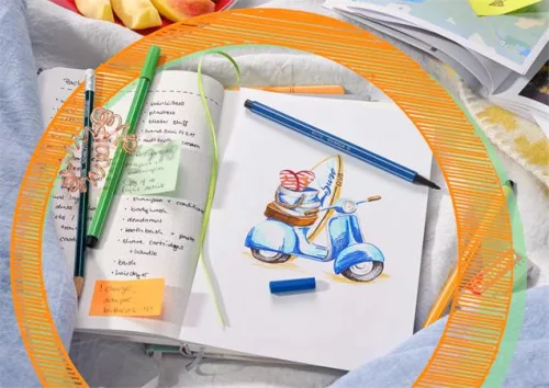 Filctoll készlet, 1 mm, STABILO "Pen 68", 30 különböző szín