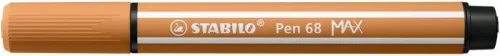 Filctoll, 1-5 mm, vágott hegy, STABILO "Pen 68 MAX", sötét okker