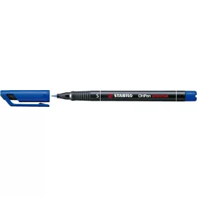 Alkoholos marker, 0,4 mm, STABILO "OHPen S", kék