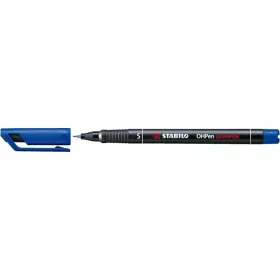 Alkoholos marker, 0,4 mm, STABILO "OHPen S", kék