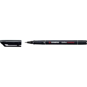   Alkoholos marker, 0,4 mm, STABILO "OHPen S", fekete