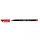Alkoholos marker, 0,7 mm, STABILO "OHPen F", piros