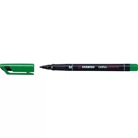 Alkoholos marker, 1 mm, STABILO "OHPen M", zöld