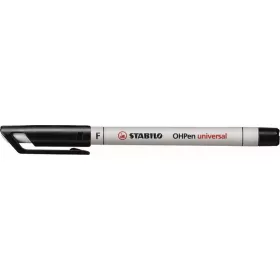   Alkoholmentes marker, OHP, 0,7 mm, STABILO "OHPen F", fekete