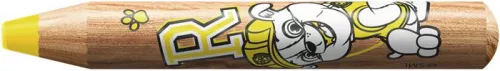 Színesceruza készlet, kerek, vastag, hegyezővel, STABILO "Woody 3 in 1", Mancs őrjárat, 6 különböző szín