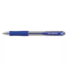   Golyóstoll, 0,3 mm, nyomógombos, UNI "SN-100 Laknock", kék
