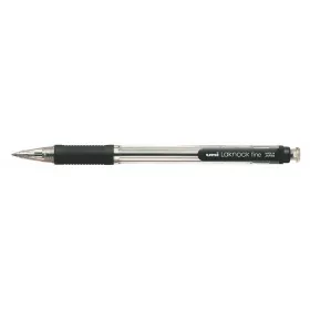   Golyóstoll, 0,4 mm, nyomógombos, UNI "SN-101 Laknock Fine", fekete