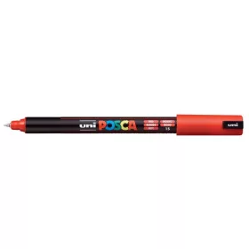 Dekormarker, 0,7 mm, UNI "Posca PC-1MR", piros