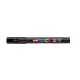 Dekormarker, 0,9-1,3 mm, UNI "Posca PC-3M", fekete