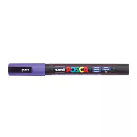   Dekormarker, 0,9-1,3 mm, UNI "Posca PC-3ML", fényes lila