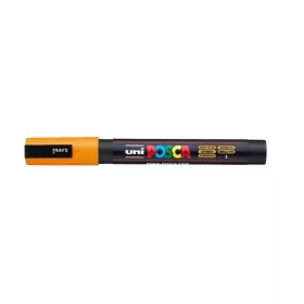   Dekormarker, 0,9-1,3 mm, UNI "Posca PC-3M", ragyogó sárga