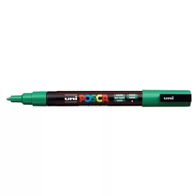 Dekormarker, 0,9-1,3 mm, UNI "Posca PC-3M", zöld