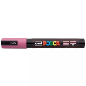 Dekormarker, 1,8-2,5 mm, UNI "Posca PC-5M", málna