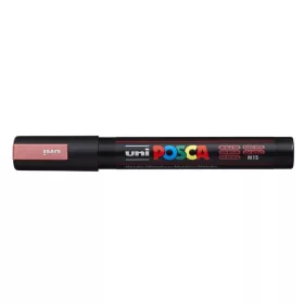   Dekormarker, 1,8-2,5 mm, UNI "Posca PC-5M", metálpiros