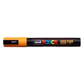   Dekormarker, 1,8-2,5 mm, UNI "Posca PC-5M", ragyogó sárga