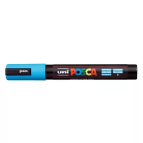   Dekormarker, 1,8-2,5 mm, UNI "Posca PC-5M", világoskék