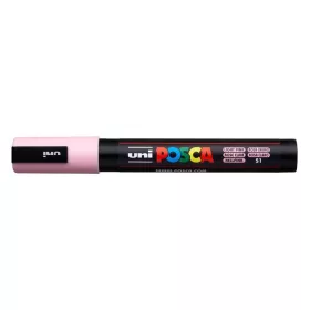   Dekormarker, 1,8-2,5 mm, UNI "Posca PC-5M", világos rózsaszín